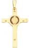 Imagen de Crucifijo de San Benito gr 5,3 oro amarillo 18k y esmalte