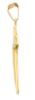 Picture of Yellow gold 18k curved Cross Pendant gr 2,6