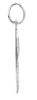 Picture of Catholic Cross Necklace for men gr 0,8 white gold 18k
