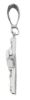 Picture of Cross with Heart gr 0,85 white gold 18k, cubic zirconia