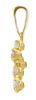 Picture of Cross Pendant gr 0,6 yellow gold 18k and 6 bezels