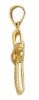 Picture of Twisted Cross Necklace for women gr 1,25 yellow gold 18k, cubic zirconia