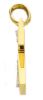 Imagen de Cruz doble gr 3,3 oro blanco / amarillo macizo 18k