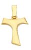 Imagen de Cruz de San Francisco gr 1,75 oro bicolor macizo 18k
