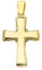 Imagen de Cruz acampanada con nudo gr 3,6 oro blanco / amarillo 18k