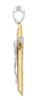 Picture of Cylindrical Crucifix gr 4 yellow / white gold 18k