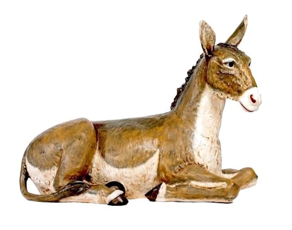 Imagen de Burro Pesebre artesanal Fontanini 180 cm resina tamaño real para exterior