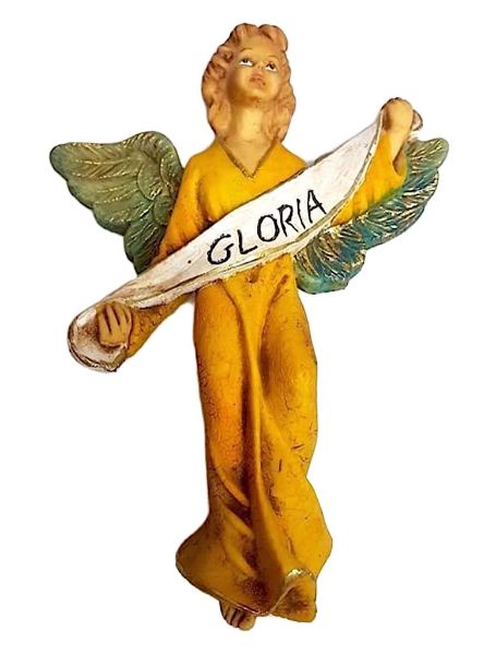 Immagine di Angelo Gloria Presepe Pellegrini 30 cm resina da esterno