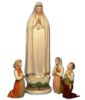 Imagen de 4 Estatuas Virgen de Fátima y tres Pastorcitos 100 cm cerámica Deruta