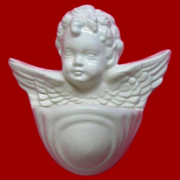 Picture of Guardian Angel Holy Water Stoup 10 cm (3,9 inch) Deruta Ceramic