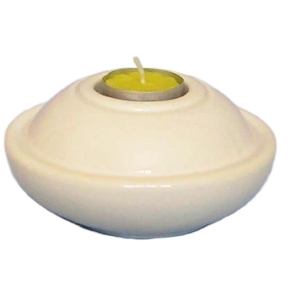 Picture of Set of 4 white candle Lamps 13 cm (5,1 inch) Deruta ceramic