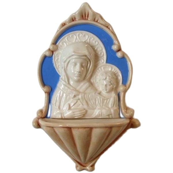 Imagen de Nuestra Señora de S. Luca Benditera 20 cm cerámica Luca della Robbia
