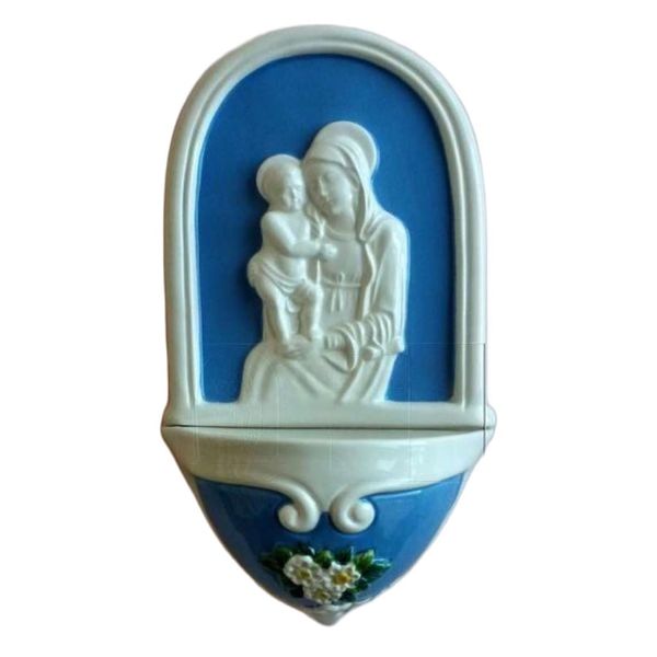 Imagen de Nuestra Señora de Boccadirio Benditera 25 cm cerámica Robbiana
