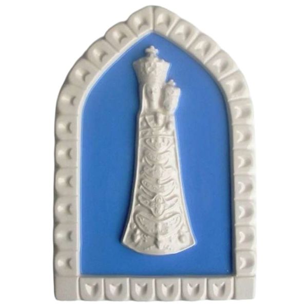 Immagine di Madonna di Loreto Formella da muro 19x13 cm ceramica Della Robbia