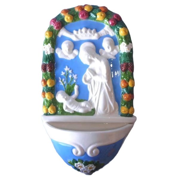 Imagen de Natividad Benditera 26 cm cerámica Luca della Robbia