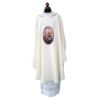 Picture of Chasuble | Square roll collar | Padre Pio | Polyester