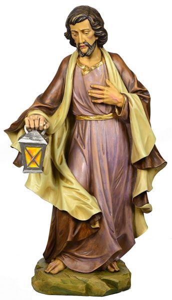 Immagine di San Giuseppe statua Presepe Euromarchi 95 cm in resina da esterno