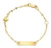 Immagine di Bracciale Battesimo Delfino oro giallo 18k | 14 cm 