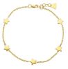 Picture of Solid 18k yellow gold Stars Christening Bracelet for Girls | 17+2 cm