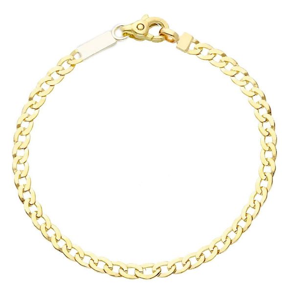 Immagine di Bracciale Battesimo bimbo oro giallo 9k | 14 cm 