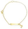 Immagine di Bracciale Battesimo Delfino junior oro giallo 9k | Tag | 12+3 cm