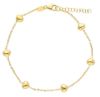 Immagine di Bracciale Battesimo bimba Cuori oro giallo 18k | 17+2 cm 
