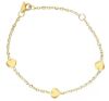 Immagine di Bracciale Battesimo bimba Cuore oro giallo 9k | 12+3 cm