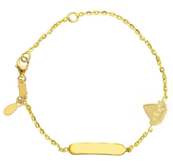 Immagine di Ciondolo Battesimo Barca oro giallo 18k | Tag