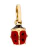 Immagine di Ciondolo Battesimo bimba Coccinella oro giallo 18k e smalto
