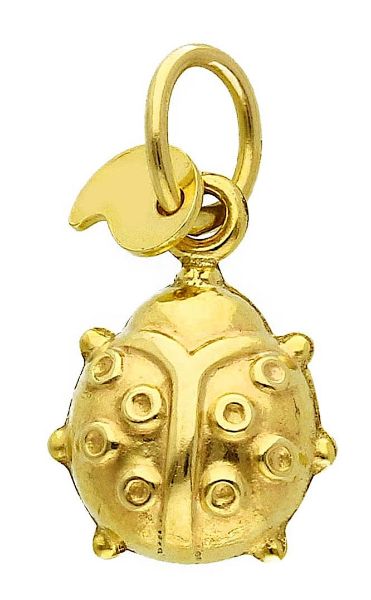 Immagine di Ciondolo Battesimo bimba Coccinella oro giallo 9k 
