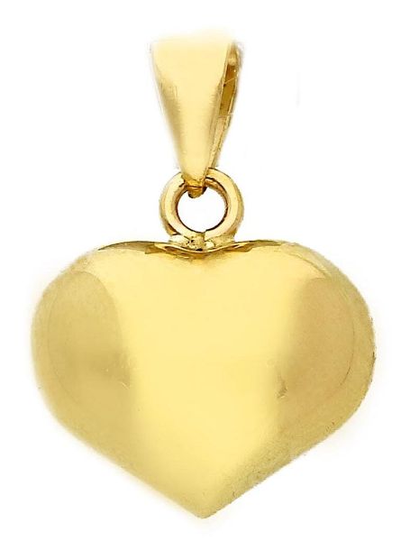 Immagine di Ciondolo Battesimo bimba Cuore oro giallo 9k 
