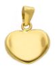 Immagine di Ciondolo Battesimo bimba Cuore piatto oro giallo 9k 