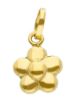 Immagine di Ciondolo Battesimo bimba Fiore oro giallo 18k 