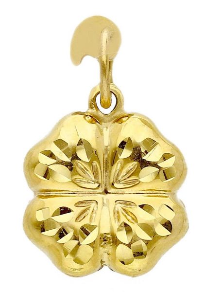 Immagine di Ciondolo Battesimo bimba Fiore oro giallo 9k 