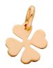 Immagine di Ciondolo Battesimo bimba Quadrifoglio oro rosa 18k 