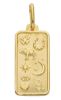 Immagine di Ciondolo Battesimo della Fortuna oro massiccio giallo 18k | Tag 