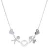 Picture of Hearts & Kids Necklace | 18k white gold | 42 cm