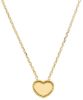 Immagine di Girocollo Battesimo bimba Cuore e sfere oro massiccio giallo 18k | 41+3 cm 