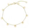Immagine di Bracciale Prima Comunione charms Cuori oro giallo 9k | 17+3 cm 