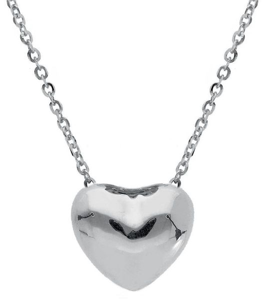 Picture of Heart First Communion Chocker | 18k white gold | 42 cm