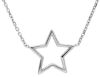 Imagen de Chocker Primera Comunión Estrella pequeña oro blanco 18k | 42 cm 