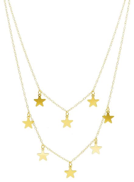 Imagen de Chocker Primera Comunión Estrellas oro amarillo 18k | 42 cm 