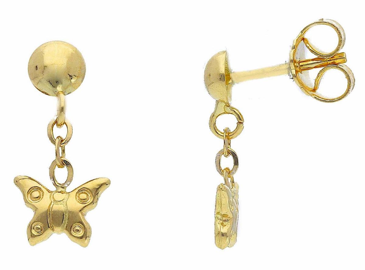 ORECCHINO LOBO FARFALLA BIANCA MAMAN ET SOPHIE LE FARFALLE