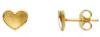 Imagen de Pendientes de lóbulo Primera Comunión Corazón oro amarillo 18k