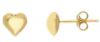 Immagine di Orecchini Prima Comunione bambina a lobo Cuore oro giallo 18k