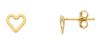 Imagen de Pendientes de lóbulo Primera Comunión Corazón oro amarillo 18k