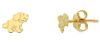 Imagen de Pendientes de lóbulo Primera Comunión Perrito oro amarillo 18k