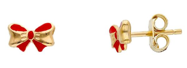 Orecchini fiocco con dimnti Cellini Jewelers in oro gillo 18