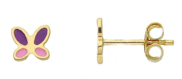 Barbell dritto industrial da 24 mm con punte a sfera in in acciaio chirurgico color oro