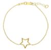 Immagine di Bracciale Cresima Stella a filo oro giallo 9k | 18 cm 